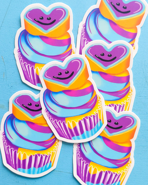 Best Kind Moon Mist Cupcake Sticker