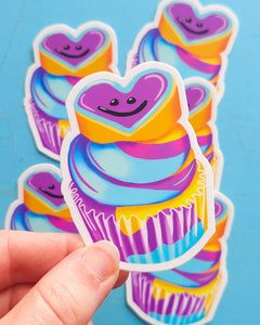 Best Kind Moon Mist Cupcake Sticker