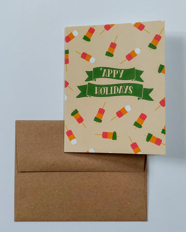'Appy Holidays Hors D'Oeuvres ("baydervs") Greeting Card