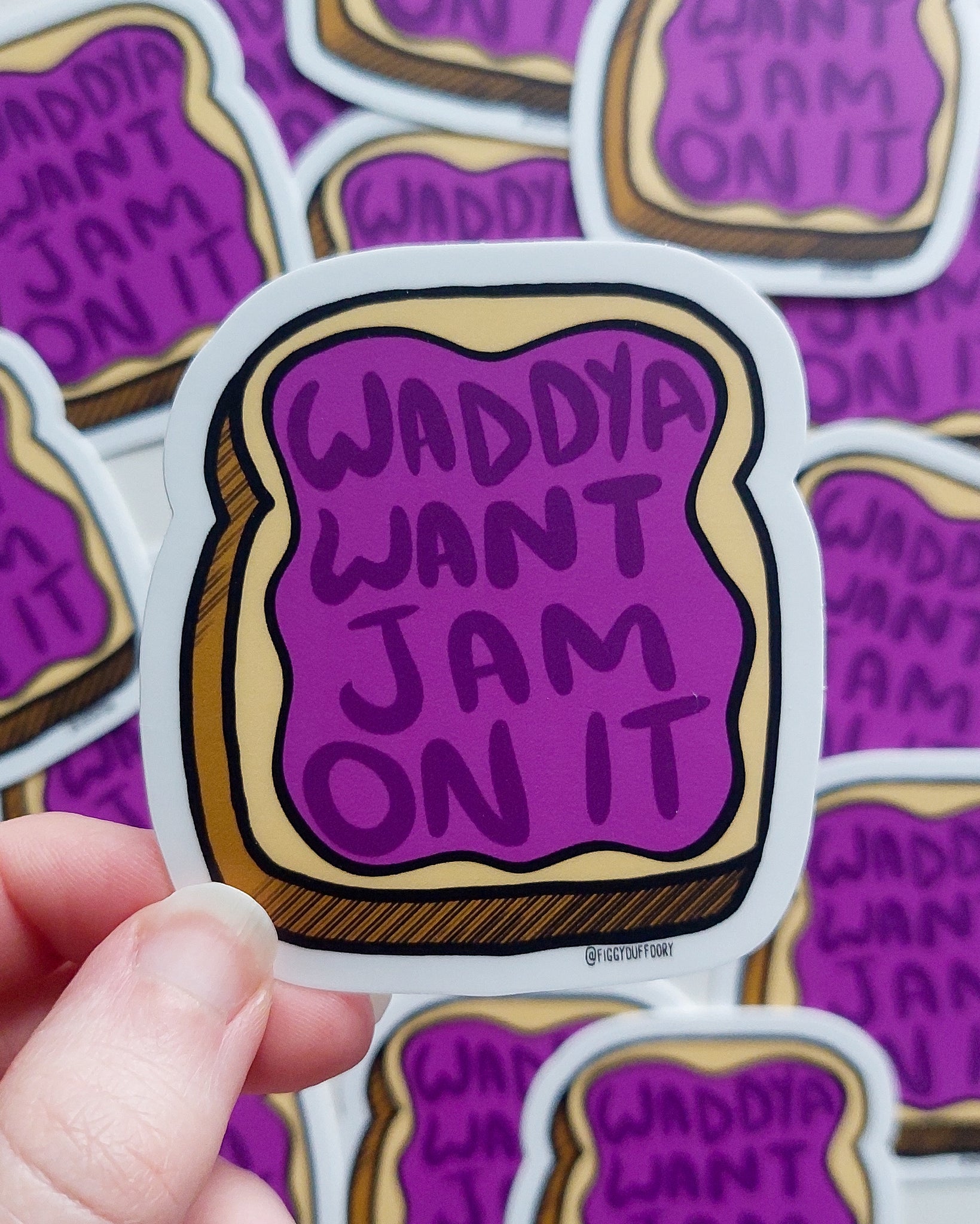 Jam On It Toast Sticker