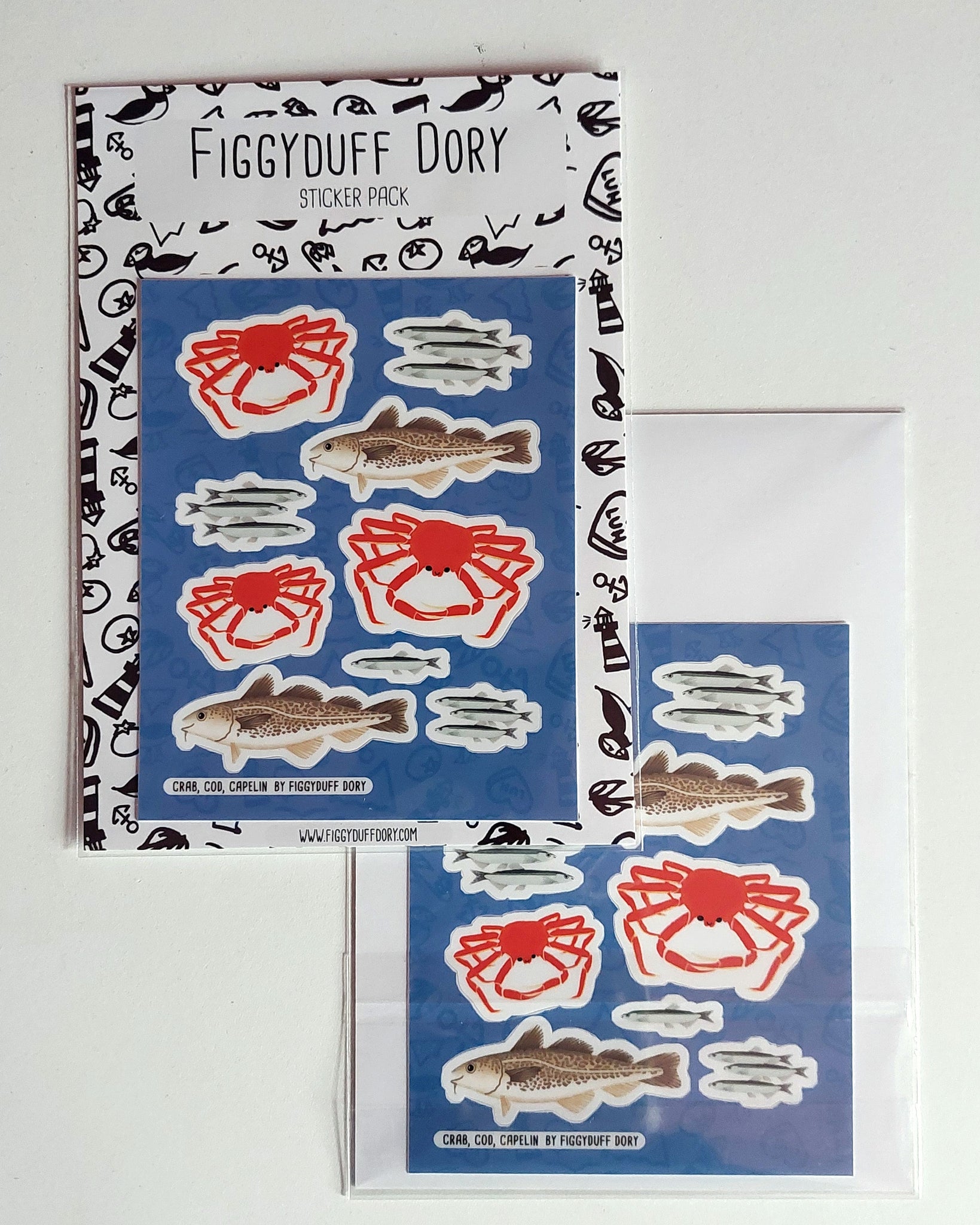 Crab, Cod & Capelin Sticker Pack