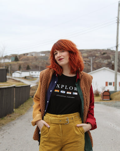 Explore Atlantic Canada Flags Unisex Tee