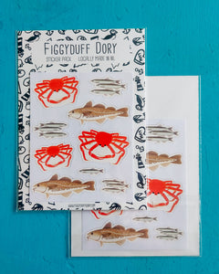 Crab, Cod & Capelin Sticker Pack