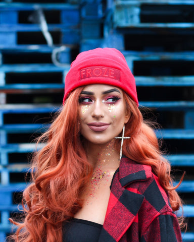 FROZE Red Beanie